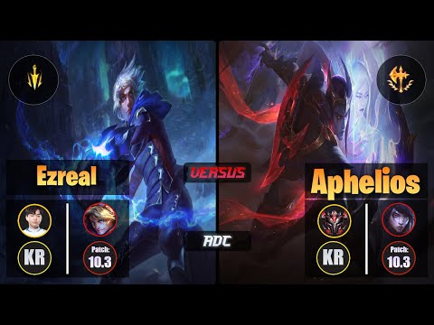 Nuclear EZREAL (ADC) [Lethal Tempo] VS APHELIOS - Grandmaster KR Patch 10.3