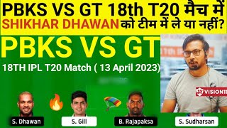 PBKS vs GT Team II PBKS vs GT Team Prediction II IPL 2023 II gt vs pbks