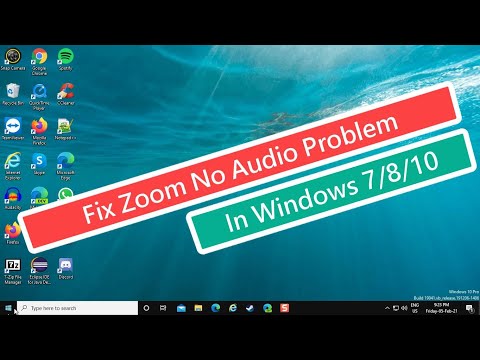 Beheben Sie das Problem „Kein Ton“ bei Zoom in Windows 7/8/10