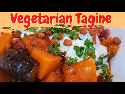 Vegetarian Tagine recipe/ Healthy Vegetable Tagine with Roasted Chickpeas