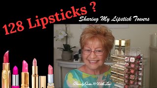 128 LIPSTICKS Organization Tower #lipstick #lipstickholders #lipstickorganization