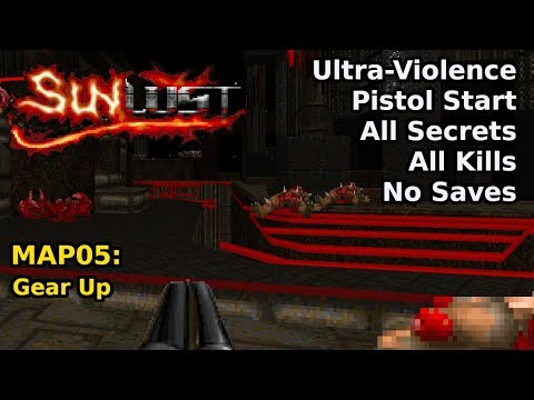 Doom II: Sunlust - MAP05: Gear Up (Ultra-Violence 100%)