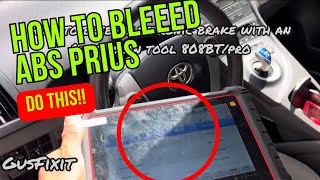 How to Bleed Electronic Brakes with an Autel Scan Tool | Toyota & Lexus Prius DIY 3rd Gen Prius