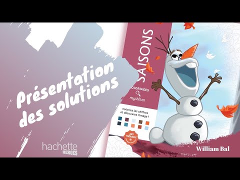 SAISONS - coloriage mystère Disney - Hachette Heroes - SOLUTIONS