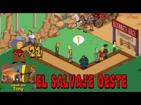 Los Simpson Springfield "El Salvaje Oeste, Cap. 21: "Las misiones de Wes Doobner" por Tony
