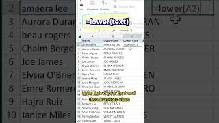 how to fix text case formatting in Microsoft Excel using formulas. upper case, lower case #excel