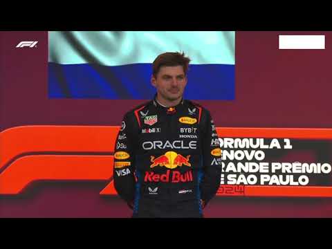 DUTCH NATIONAL ANTHEM IN SAO PAULO GP PODIUM FOR MAX VERSTAPPEN!