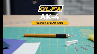 AK 4 Cushion Grip Art Knife