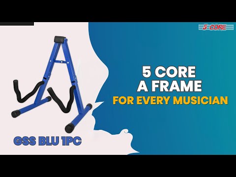 5 Core Guitar Stand A Frame w Soft Foam Arm Non Slip Rubber for Acoustic Electric Bass Ukulele image 11