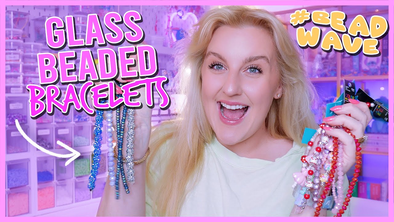 How to Make Glass Beaded Bracelets 🌴🌺