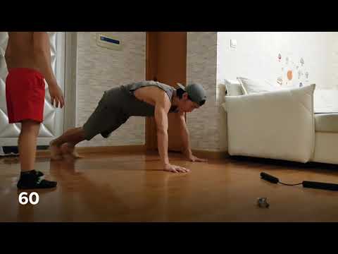 Day#117  100,000 push-ups challenge!👊 Today:🤜60×7=420, in 7 sets,  Total:👉39,282 Done:39%