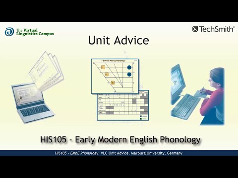 HIS105 - Unit Advice (EMnE Phonology)