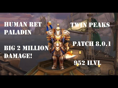 Human Ret Paladin PVP BG 8.0.1 - Doing Big 2 Million Damage