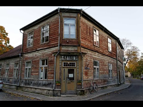 Wooden houses in Kuressaare Saaremaa