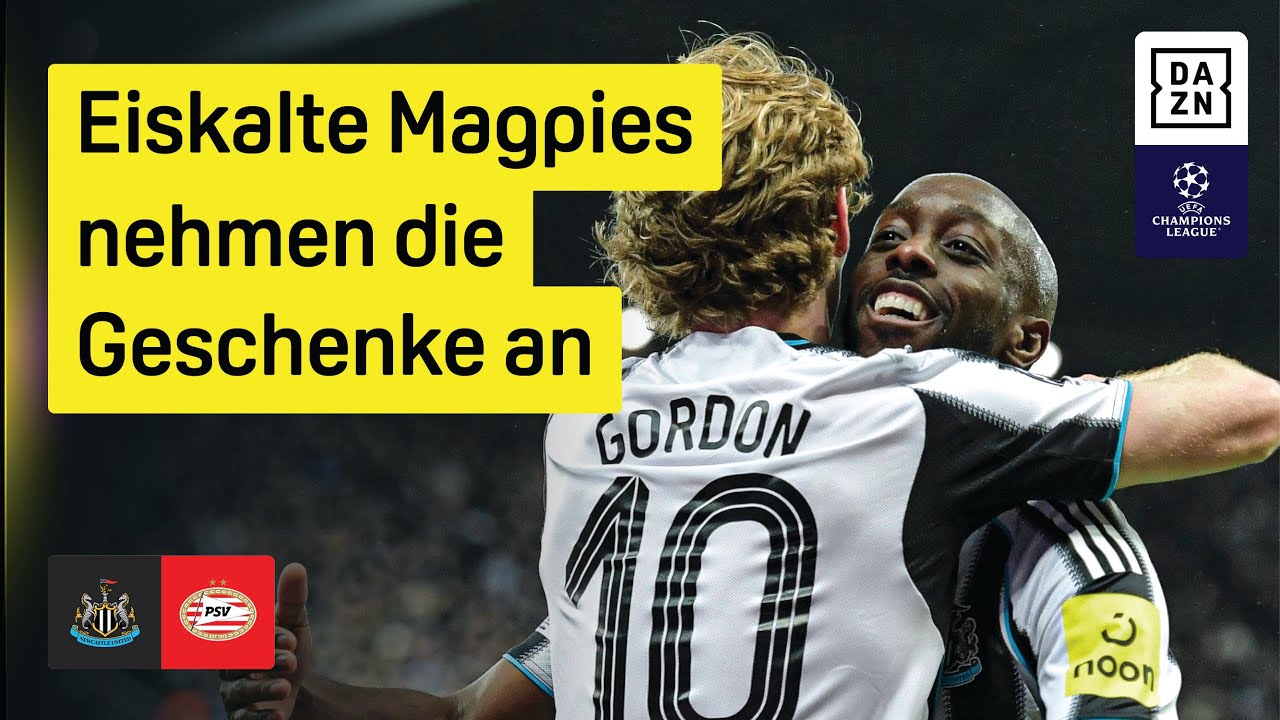 Newcastle United FC 3 - 0 PSV highlights