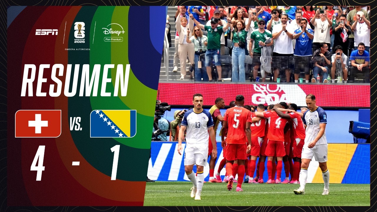 UN FINAL A PURO GOLES Y GOLEADA DE SUIZA | Suiza 4-1 Bosnia y Herzegovina | RESUMEN | M26