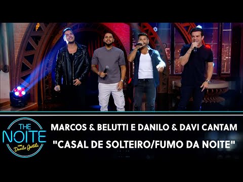 Marcos & Belutti e Danilo & Davi cantam "Casal de Solteiro/Fumo da Noite" | The Noite (10/04/24)