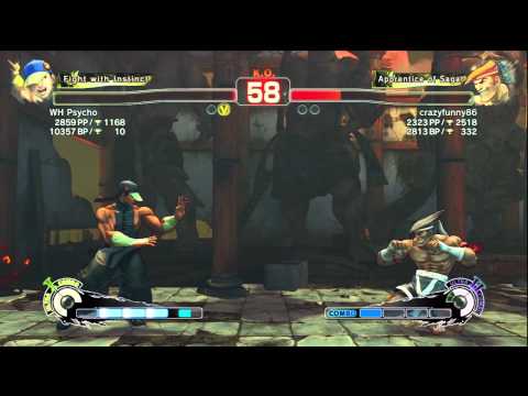 SSF4 AE WH Psycho (Yun) VS. crazyfunny86 (Adon) Rank