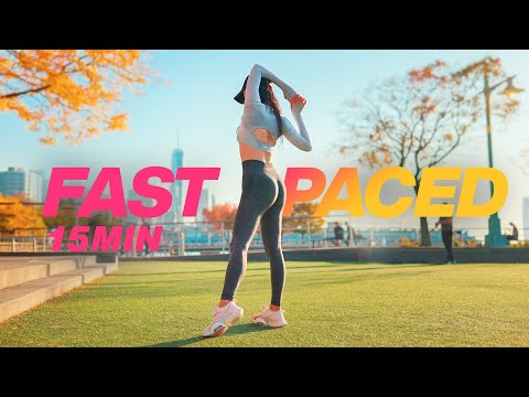 15 Mins Fat Burning🔥Standing Cardio at Home - No Talking No Repeats