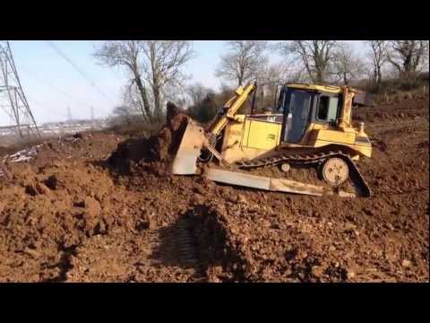 Cat D6 And Komatsu Digging