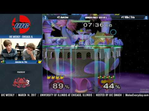 UIC Weekly [3/14/17] - JustJoe (Falco) vs. Ville | Trix (Pikachu) - SSBM - Winners Finals