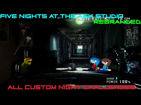 Five Nights at the AGK Studio" Rebranded | All Custom Night Challenges Complete!