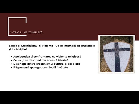 2025 Lectia 8 -  Creștinismul și violența