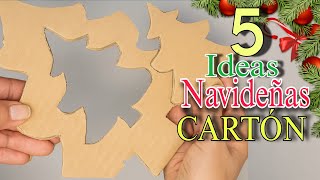 Create 5 Beautiful Christmas Ideas Using Cardboard, Easy, Elegant, and Economical to Make!