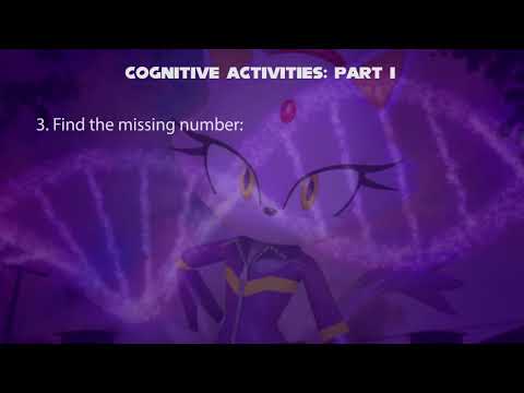 Blaze the Cat Plays a Game of Cognitive Activities Part 1