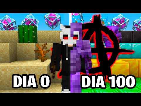 EU PASSEI 100 DIAS EM UM SERVIDOR ANÁRQUICO DE MINECRAFT - O FILME