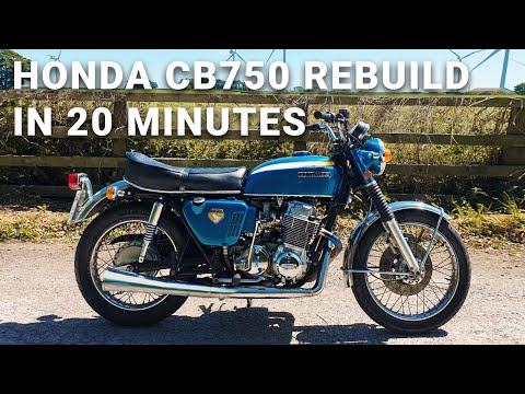 Honda CB750 K0 Restoration Timelapse [In 20 Minutes!] Motorcycle Project Bike Rebuild | 34