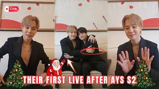 Download lagu 🔴Jungkook & Jimin FINALLY Go Live After AYS S2 | Christmas Plans? 🎅💜 mp3
