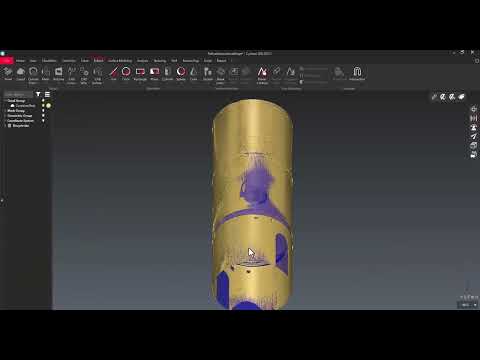 Leica Cyclone 3DR 2022.1 - Meshing a point cloud from a geometrical shape