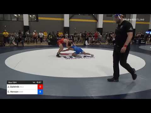 70 Kg Prelims - Jackson Oplotnik, Oklahoma Vs Caleb Henson, Georgia