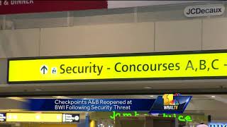 Video: Man claims 'bomb' at BWI security checkpoint