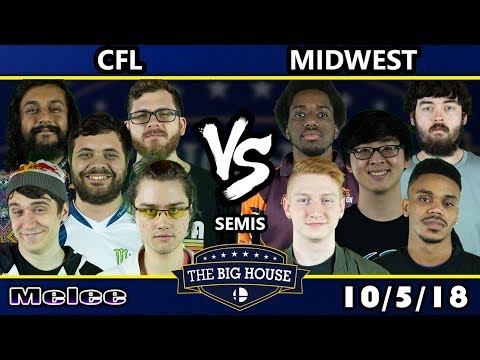 The Big House 8 SSBM Crews - CFL vs. Midwest - Smash Melee Semis