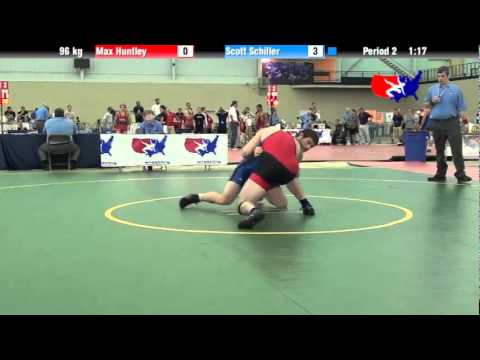 University Nat`ls FS  96 kg: Max Huntley vs. Scott Schiller