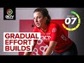 Gradual Threshold Effort Builds 30 Minute Indoor Cycling Workout