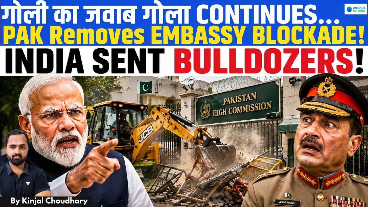 Pak Removes India's Barricades… Then India Sends BULLDOZERS To Pakistan High Commission! | Kinjal