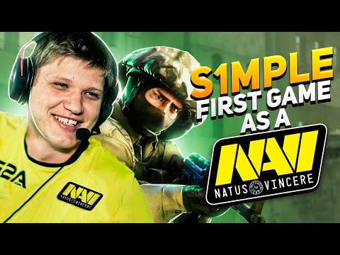 S1MPLES FIRST CS:GO GAME AS A NAVI! (GAME HIGHLIGHTS)