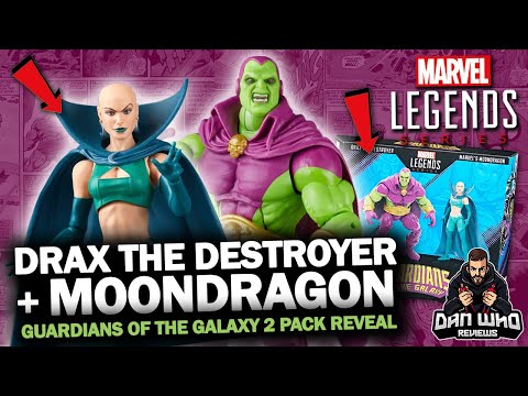 DAD & DAUGHTER 2 PACK! Moondragon & Drax The Destroyer Marvel Legends Guardians of the Galaxy Reveal