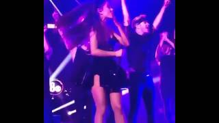 Ariana Grande counting down the new year at Caesars Palace&#39;s private New Year&#39;s Eve party in Vegas