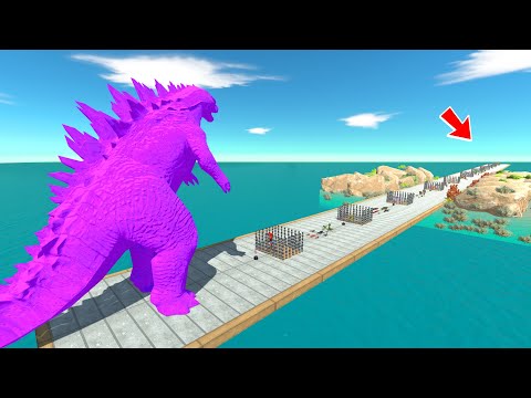 Godzilla 2014 Purple rescue Rainbow Friend vs Team Bewilder Beast. Who wins ?