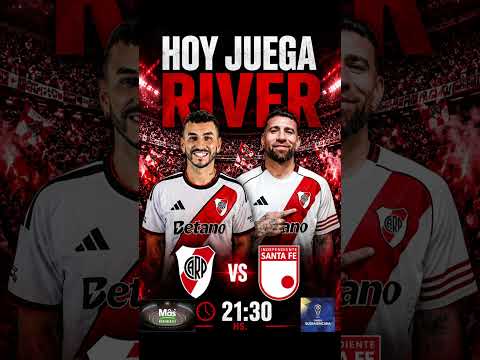 HOY JUEGA RIVER⚪🔴⚽️🔥 #river #riverplate #sudamericana #shorts #futbol #viral #millonario #parati