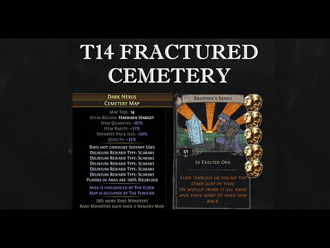 [3.13] I made over 80 exalts profit in half a day from fractured Cemetery (20% and 100% guide)