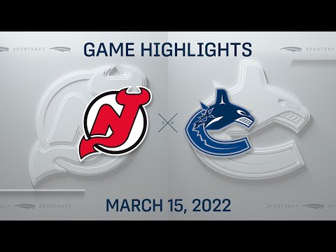 NHL Highlights ' Devils vs. Canucks - Mar. 15, 2022
