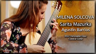 Video thumbnail for Milena Solcova plays Sarita Mazurka by Agustin Barrios on a 2022 Christopher Dean Classical Guitar by SiccasGuitars