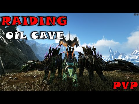 RAIDING VALGUERO OIL CAVE ALPHAS | CRAZY PVP | Ark Survival Evolved |
