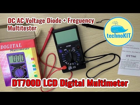 Недорогой мультиметр DT700D с Алиэкспресс Дешевый тестер из Китая Распаковка и мини обзор