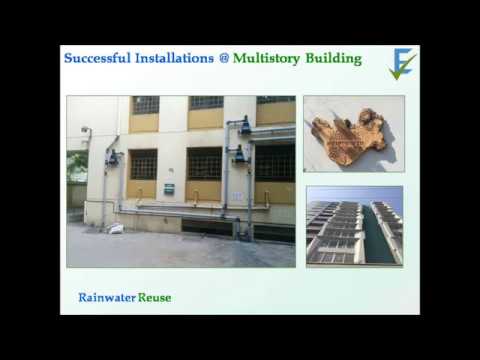 Rainwater harvesting system, for water filter